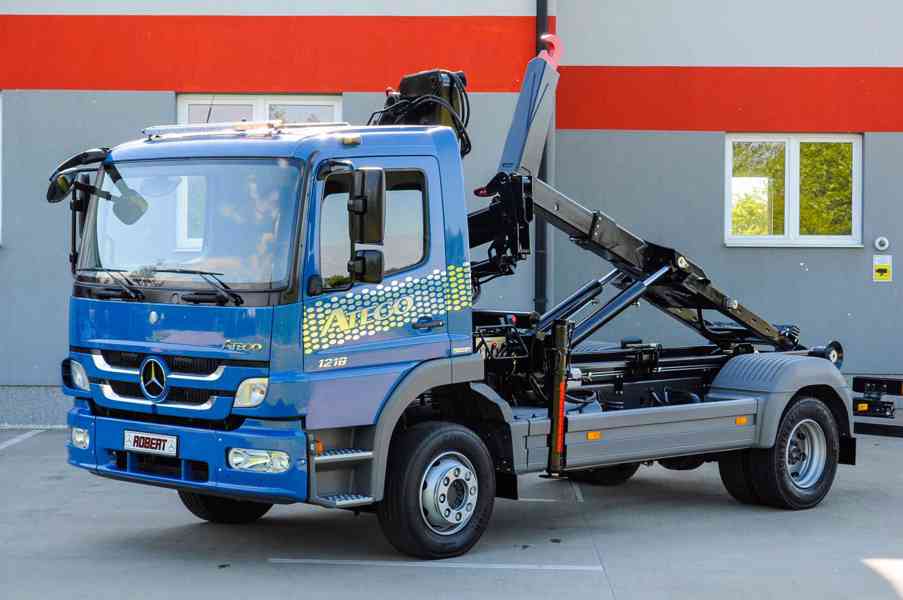 MERCEDES 1218 NOVÝ HÁKOVÝ NOSIČ KONTEJNERŮ HYDRAULICKÁ RUKA - foto 95