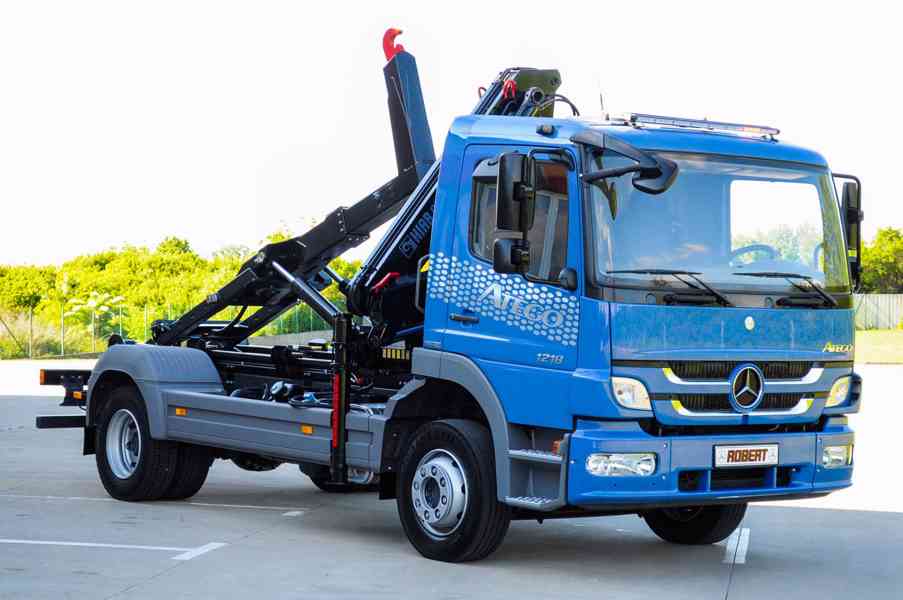 MERCEDES 1218 NOVÝ HÁKOVÝ NOSIČ KONTEJNERŮ HYDRAULICKÁ RUKA - foto 96