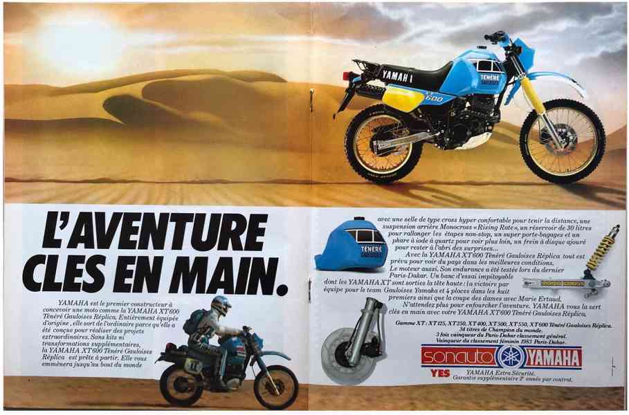 Yamaha XT 600 Z Ténéré (34L) – 1985 – Blue Sonauto Gauloises - foto 4