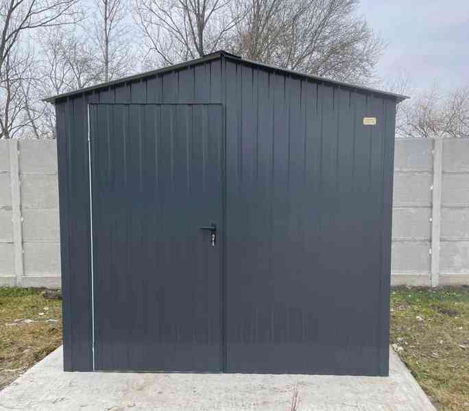 Zahradní domek 2,5x2m -  dveře - okno - antracit TS1000  - foto 5