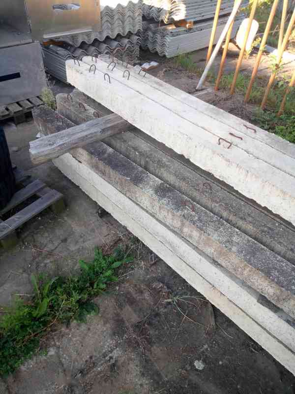 Betonové sloupy, prahy - foto 2