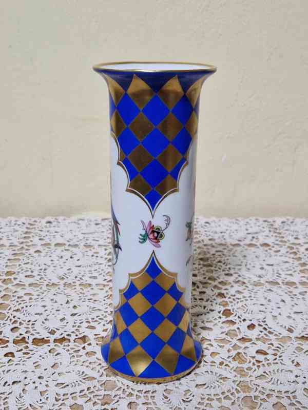 Vzácná porcelánová Váza s Ptáčky Horní Slavkov 1932 - foto 5