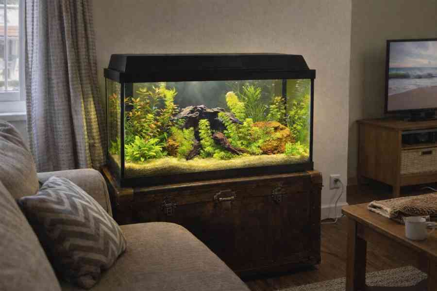 Prodám kompletně vybavené akvárium – 60 l - foto 2