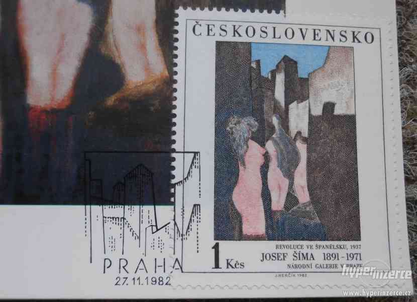Šíma: pohlednice, známka, příležitostné razítko 27.11.1982 - foto 2