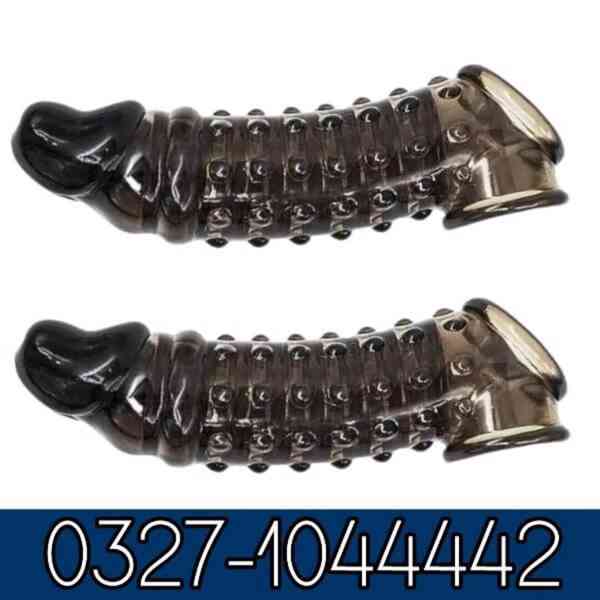 Black Color Dotted Pines Sleeve Condom In Islamabad