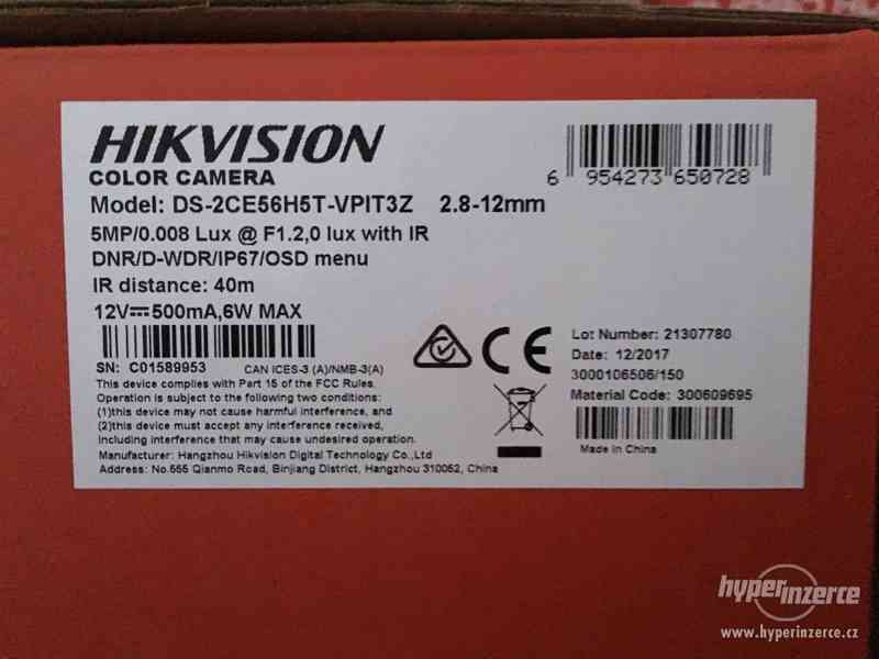 Kamerový systém HIKVISON - foto 2