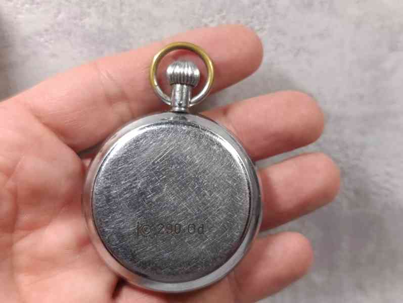 Německé vojenské stopky Hanhart z období II. říše. - foto 13