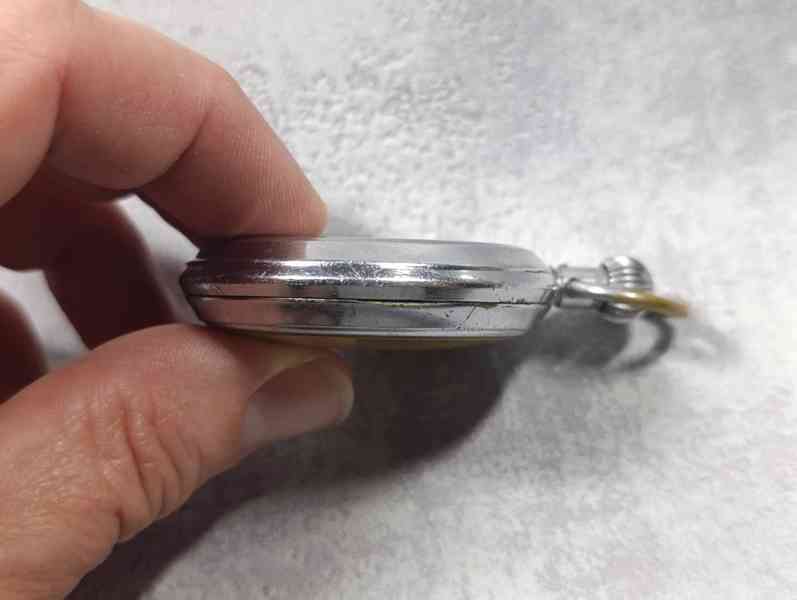 Německé vojenské stopky Hanhart z období II. říše. - foto 8