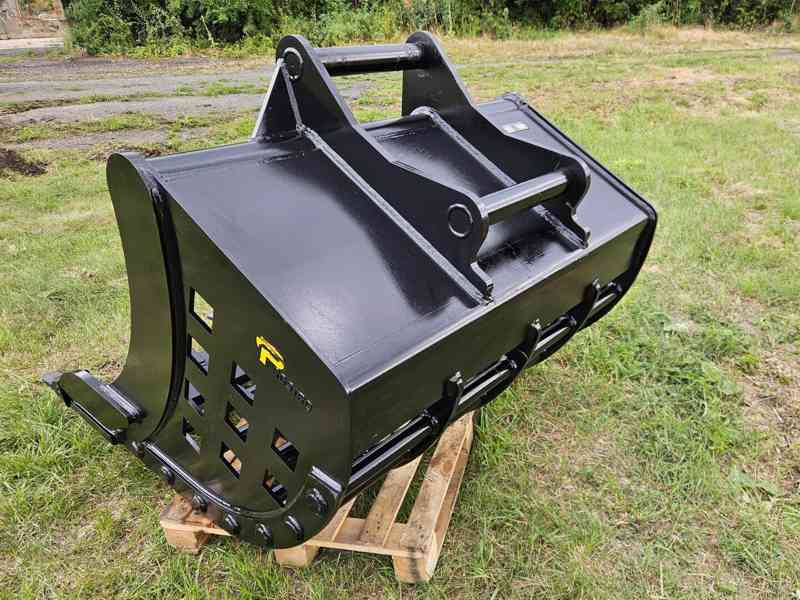 Prosévací / katrovací lopata se zuby, 150cm s upínáním S70 - foto 3