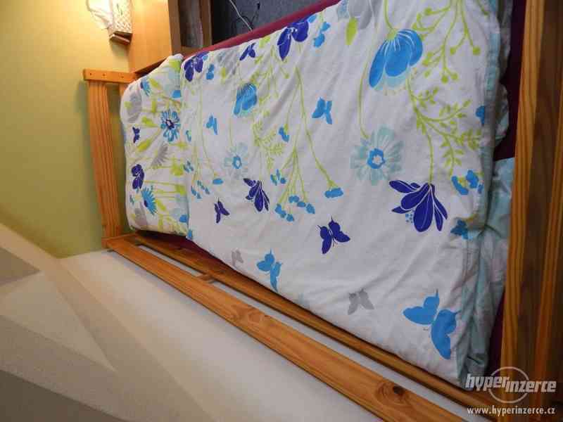 Prodám dřevěnou jednolůžkovou postel - foto 4