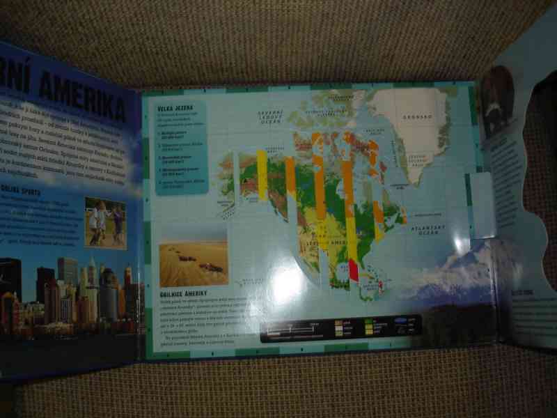 Mapa USA, Pruvodce Londyn, Irsko, Atlas světa, golf,  - foto 3