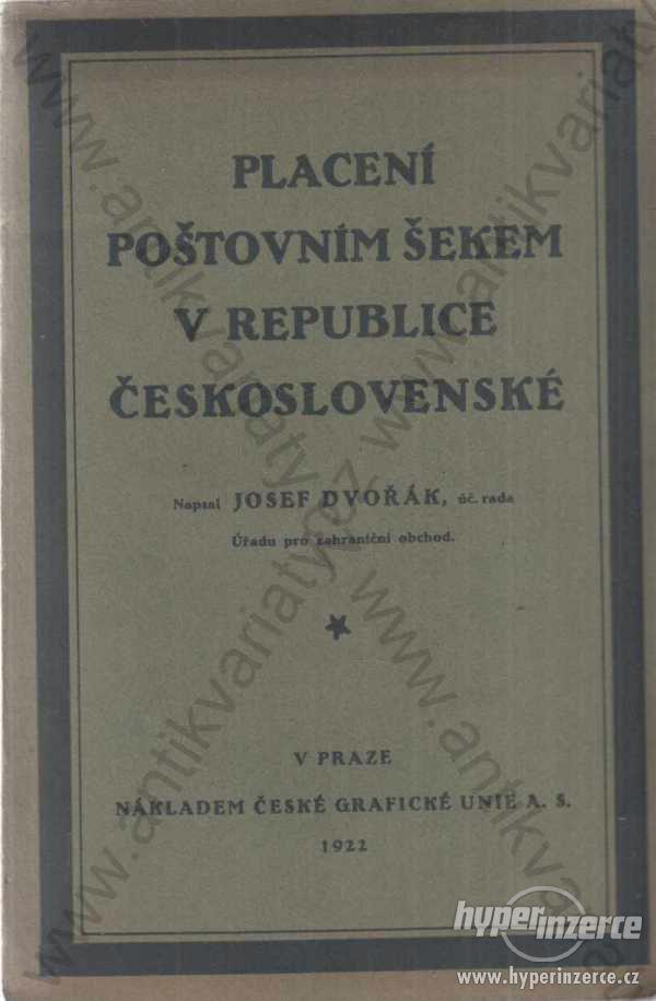 Placení poštovním šekem v Republice československé - foto 1