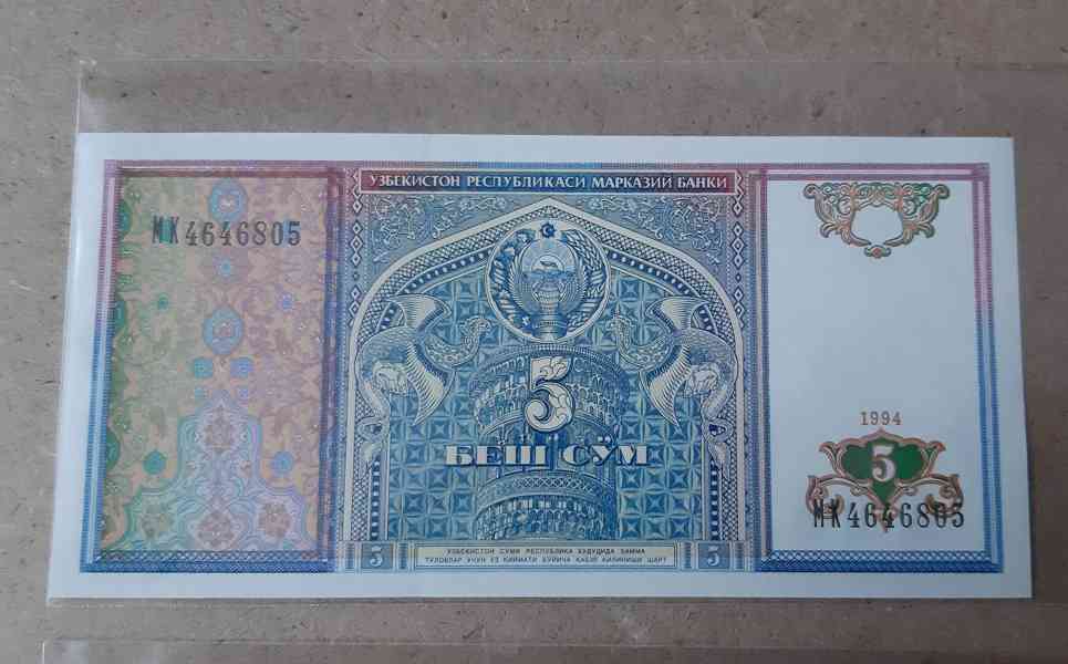 Konvolut bankovek Uzbekistán - Uzbecký Sum - foto 3