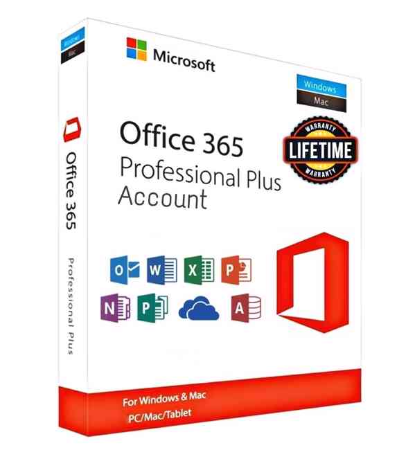 Doživotní licencovaný účet Microsoft Office 365 Pro PC/MAC