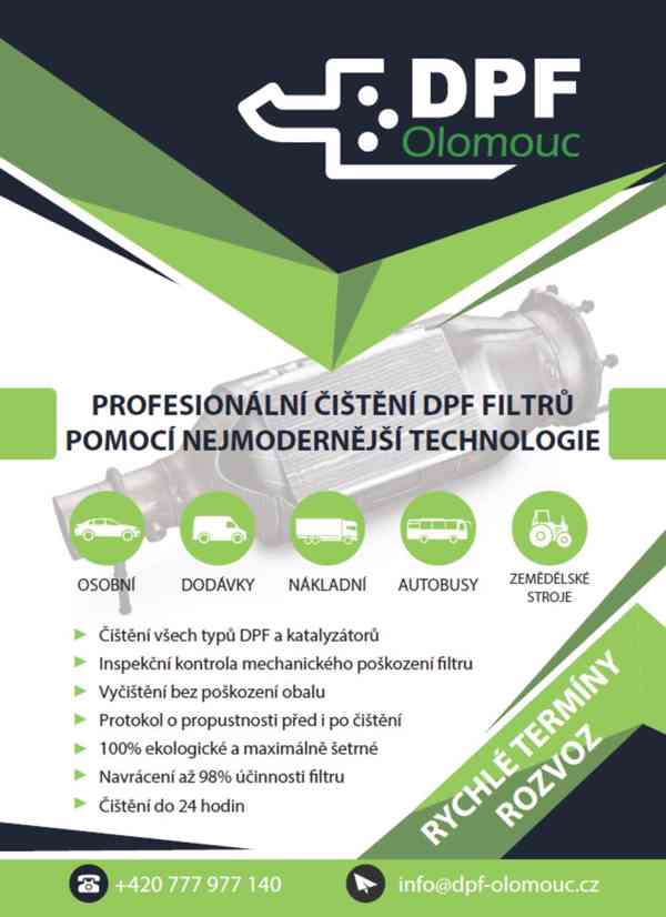 DPF Olomouc - čištění filtrů pevných částic - foto 1