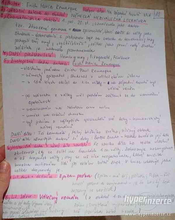 ČTENÁŘSKÉ LISTY K ÚSTNÍ MATURITĚ Z ČJ - foto 1