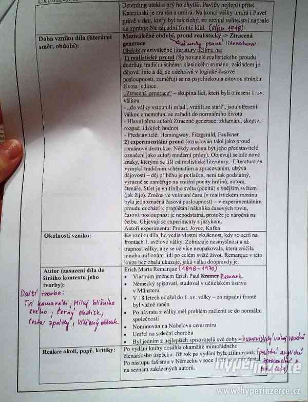 ČTENÁŘSKÉ LISTY K ÚSTNÍ MATURITĚ Z ČJ - foto 4