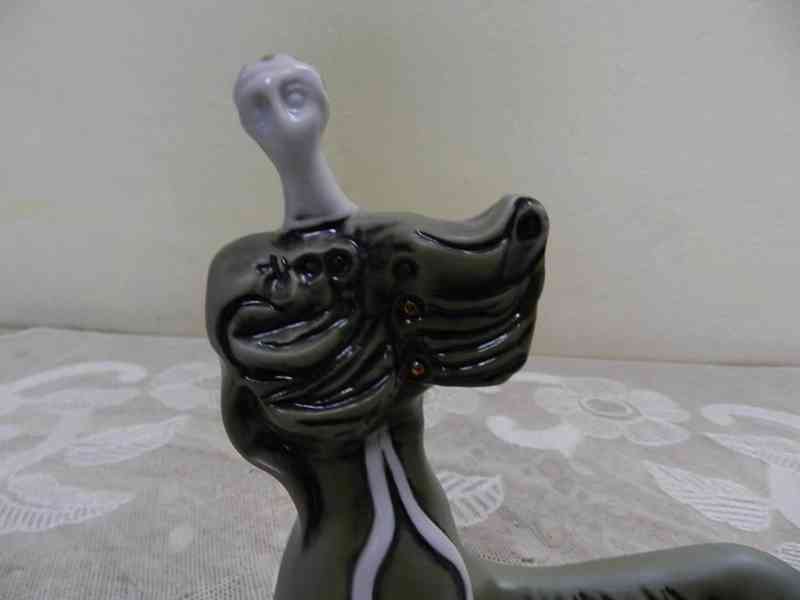 Porcelánová soška Mořská Panna Atelier Royal Dux Signováno - foto 2