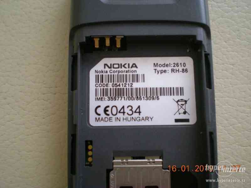 Nokia 2610 z r.2007 - plně funkční telefony od 50,-Kč - foto 23