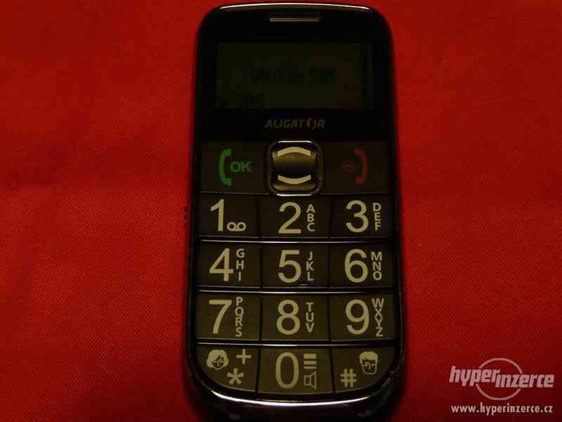 Prodám mobil Aligator A400 Senior Black - foto 2