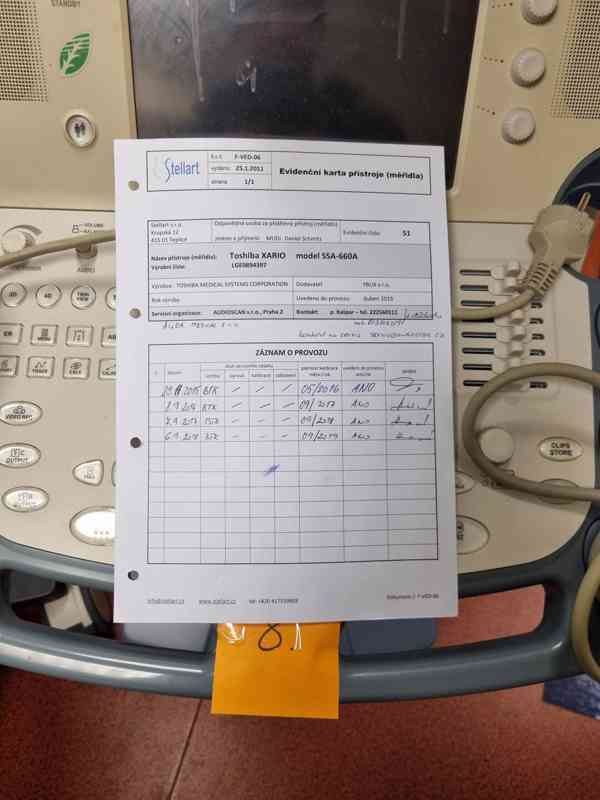 Položka číslo 8 - ultrazvuk Toshiba XARIO SSA-660A - foto 2