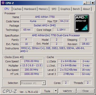 AMD CPU Athlon 64 X2 7750 BE, socket AM2+ - foto 2
