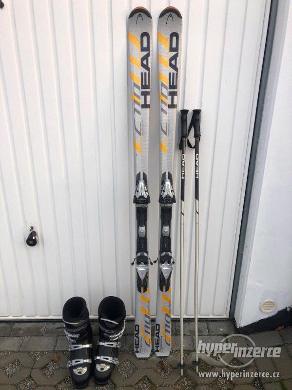 Lyžarský set(lyže, boty, hůlky) - foto 1