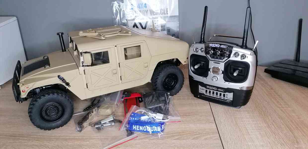 VÁNOČNÍ AKCE + dárek zdarma RC Hummer, 4WD, 1:10, písečná - foto 2