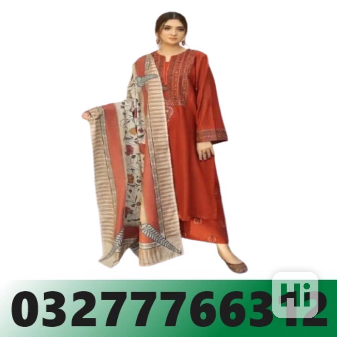 3 Pcs Women's Unstitched Embroidered -pakistan-03277766312 - foto 1