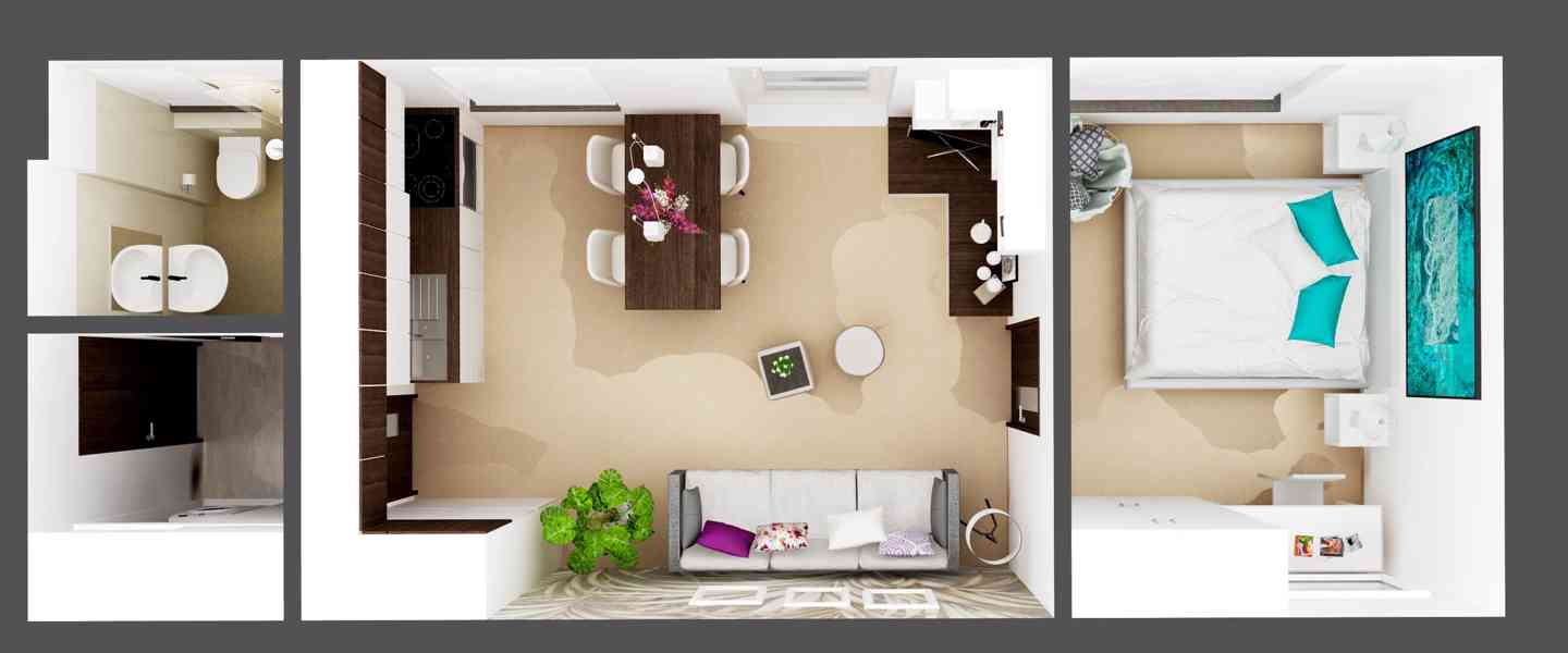 Pronájem bytu 2+kk 41 m² Boženy Němcové 2065, Čáslav - foto 3