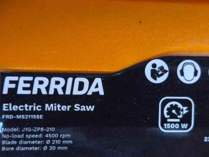 Prodám pokosovou pilu s posuvem FERRIDA 1500 W. - foto 7