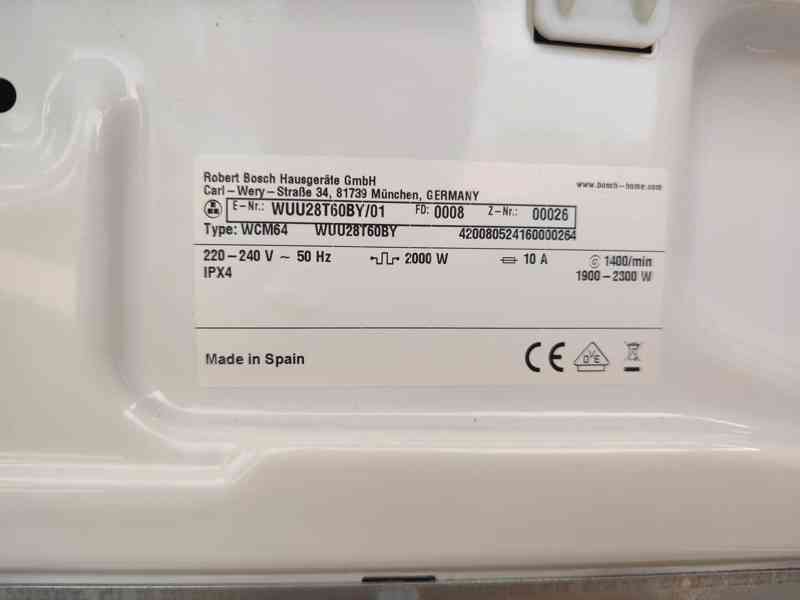 Pračka s předním plněním Bosch WAX28MH0BY, 10 kg - foto 12