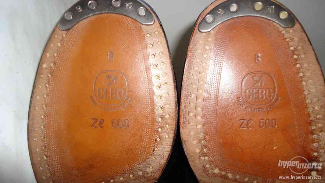 vysoké pánské kožené boty  -  1700 kč, - foto 4