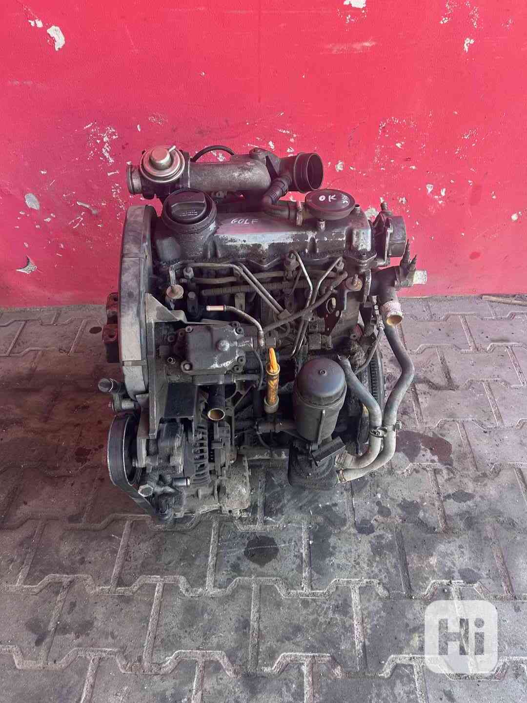 Motor 1,9TDI AGR 66KW VW Golf IV kompletní motor - foto 1