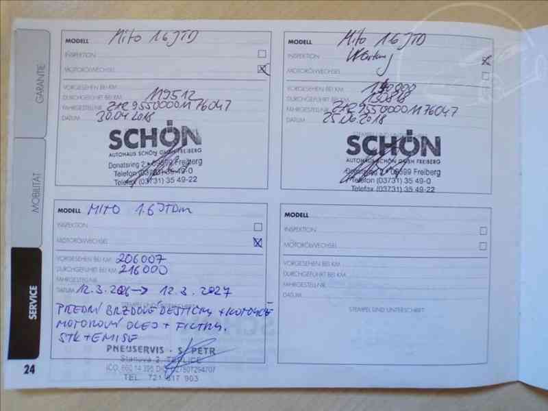 Alfa Romeo Mito 1,6 JTD 88KW NAVI,KŮŽE,SER.KNIHA - foto 21