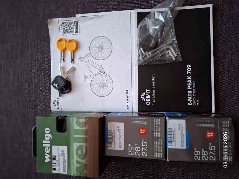 Zánovní horské elektrokolo PEAK 709 + příslušenství - foto 4