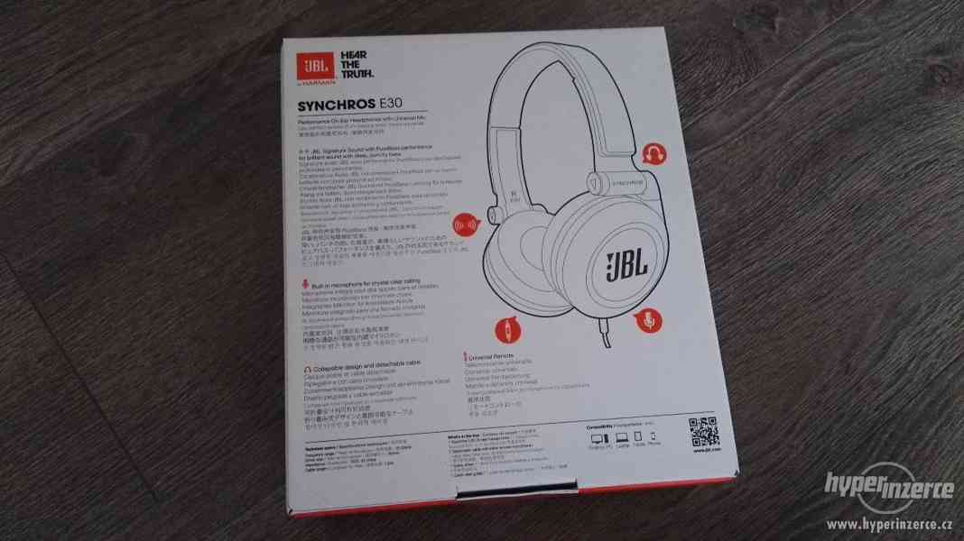 Prodám NOVÁ sluchátka JBL Syncros E30 - foto 4
