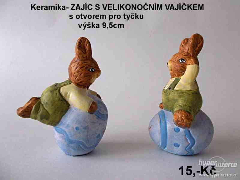 Pěkná  velikonoční keramika-pracující kuřata-super cena!!! - foto 2