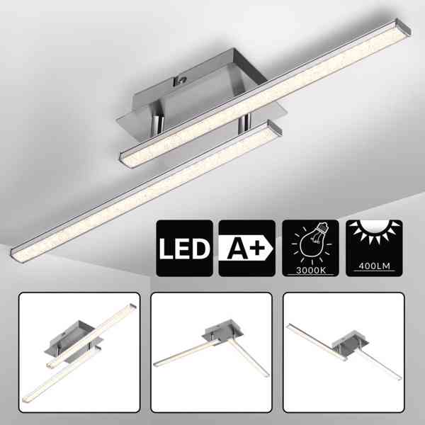 Designové stropní LED osvětlení Pinner | 46 x 7 x 4,5 cm - foto 2