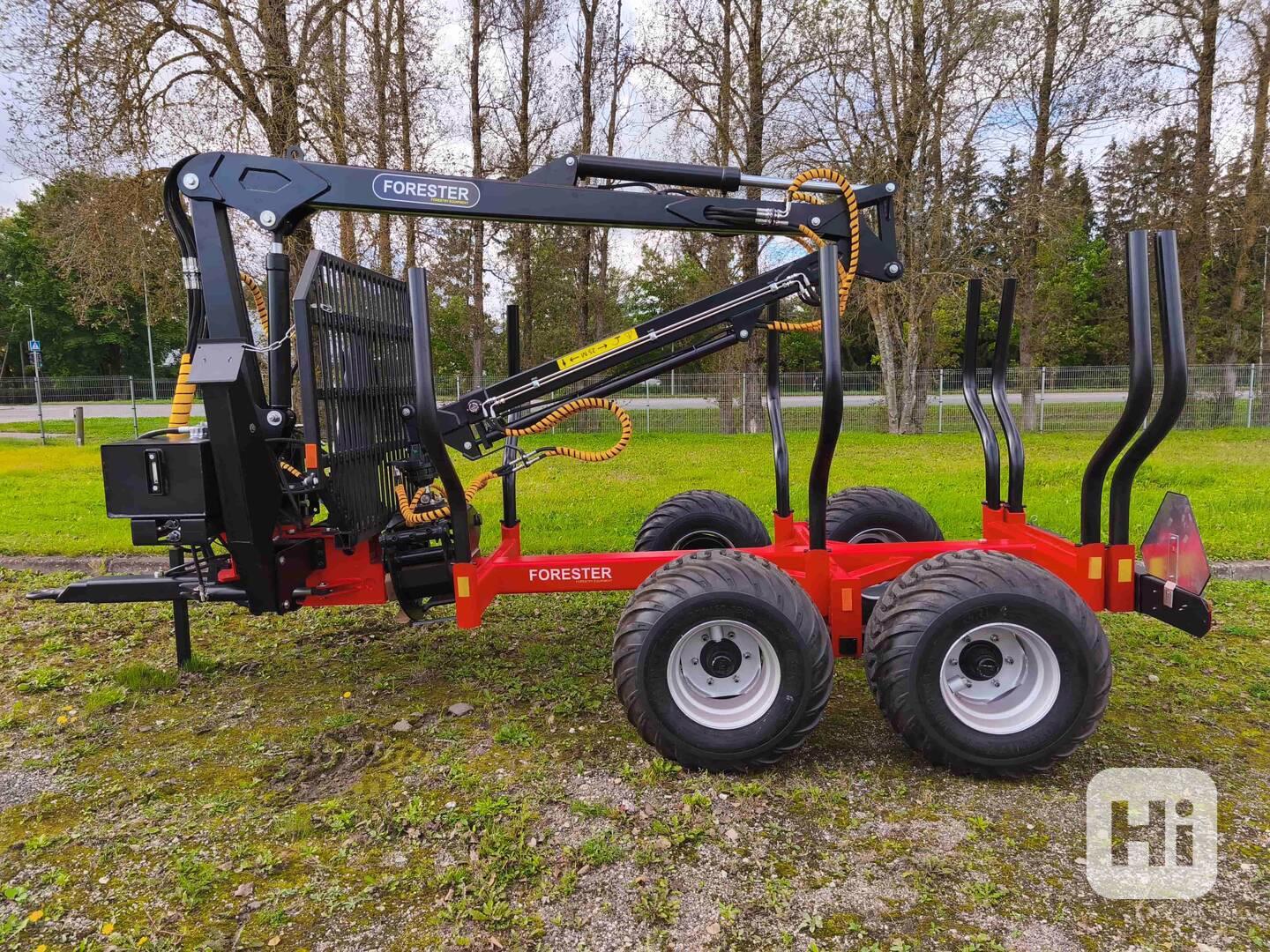 Lesnický přívěs Forester FT-9 s jeřábem FC-67L - foto 1