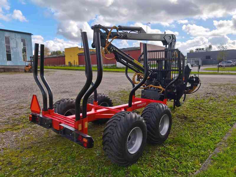 Lesnický přívěs Forester FT-9 s jeřábem FC-67L - foto 3