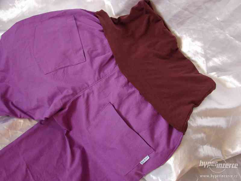 Těhotenské sportovní kalhoty bavlna na podzim - foto 7