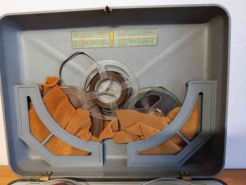 Kotoučový magnetofon TESLA SONET DUO  s obalem. - foto 20