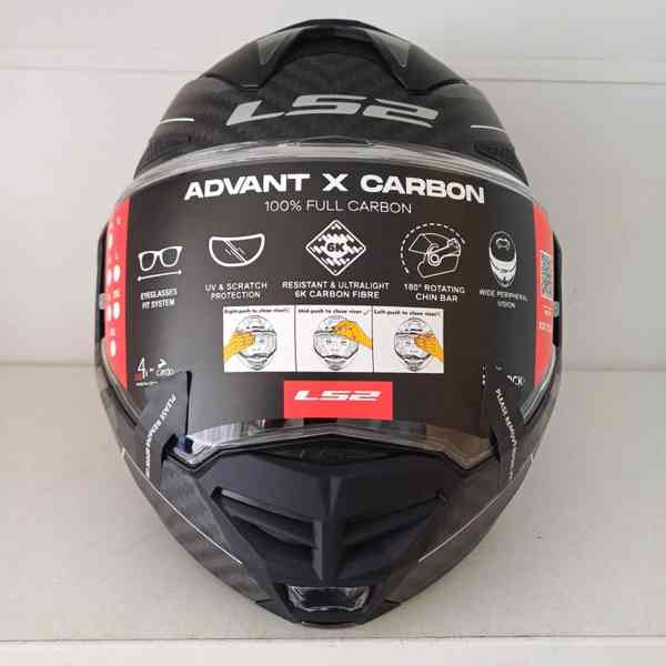 Silniční překlápěcí přilba LS2 ADVANT X CARBON - L - foto 3
