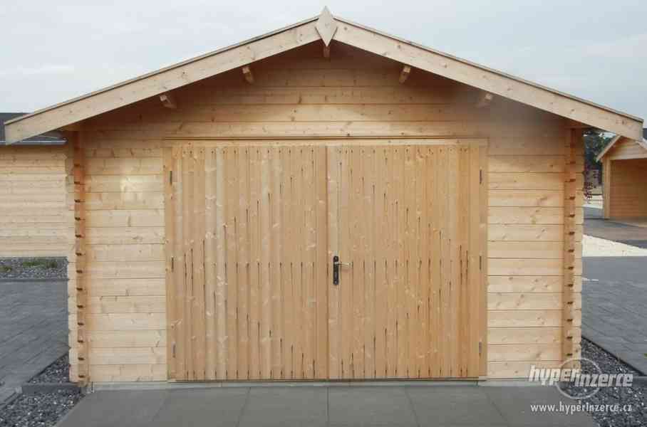 Dřevěná garáž, garážové stání - CENA VČETNĚ MONTÁŽE - foto 1