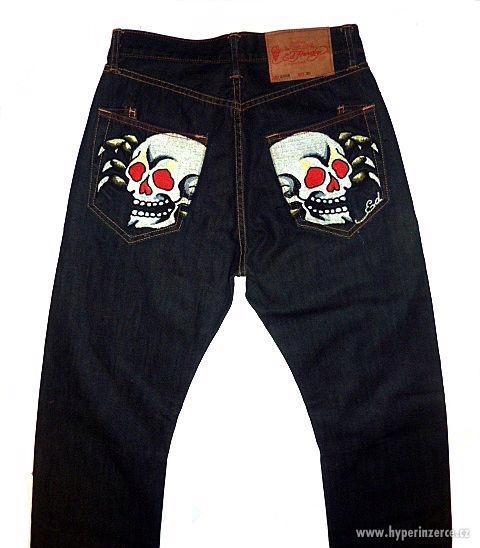 Kalhoty Ed Hardy Mens Denim Jeans Manu Spiderskull - foto 1