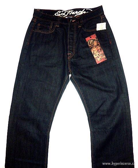 Kalhoty Ed Hardy Mens Denim Jeans Manu Spiderskull - foto 3