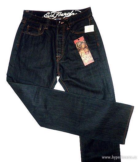 Kalhoty Ed Hardy Mens Denim Jeans Manu Spiderskull - foto 4