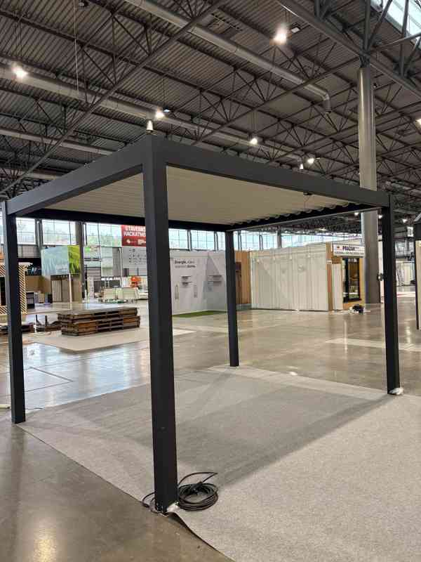 Bioklimatická pergola 4x3m, LED osvětlení, DO - foto 5
