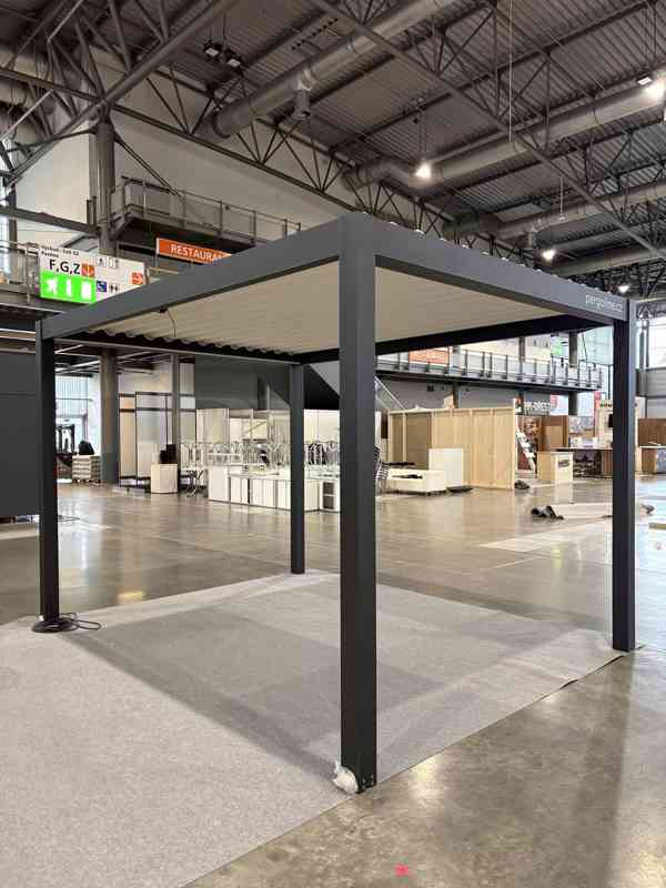 Bioklimatická pergola 4x3m, LED osvětlení, DO - foto 2